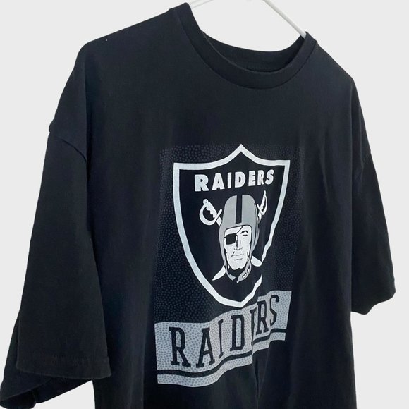 NFL Las Vegas Raiders T-Shirt Mens XL Black Short Sleeve Football Team Tee - Picture 4 of 9